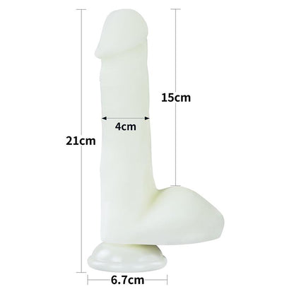 Dildo su šviesa ir siurbtuku
