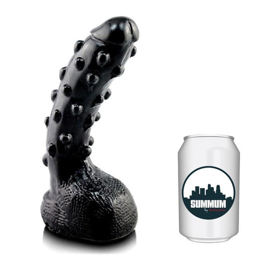 Išlenktas dildo su tekstūra ir ergonomišku lenkimu
