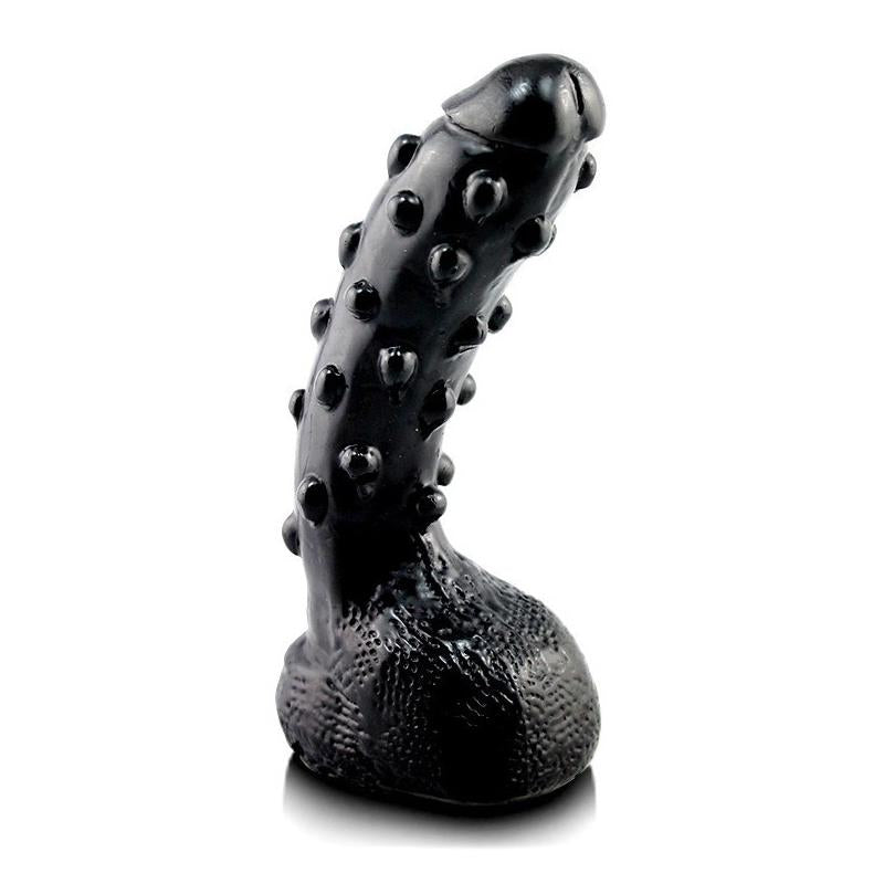 Išlenktas dildo su tekstūra ir ergonomišku lenkimu
