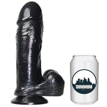 Realistiškas dildo su siurbtuku, 20 cm ilgio