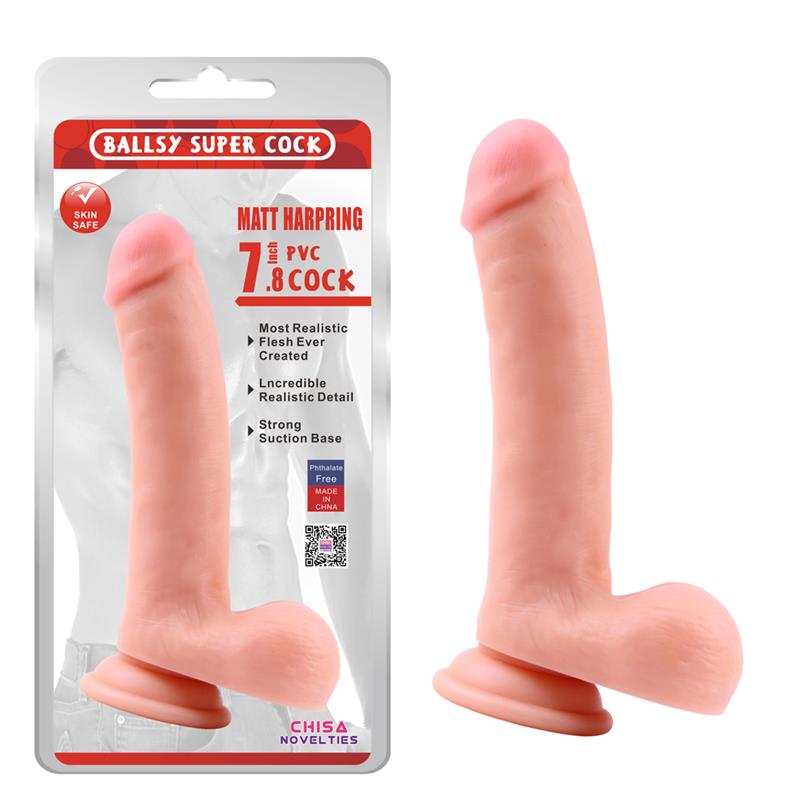 Tikroviškas dildo su siurbtuku ir natūraliu pojūčiu