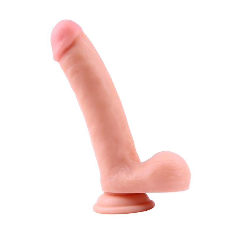 Tikroviškas dildo su siurbtuku ir natūraliu pojūčiu