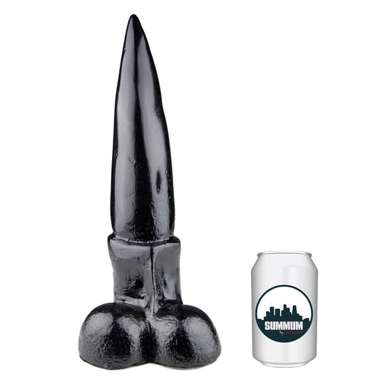 Dildo su smailiu galiuku ir plečiančiu korpusu