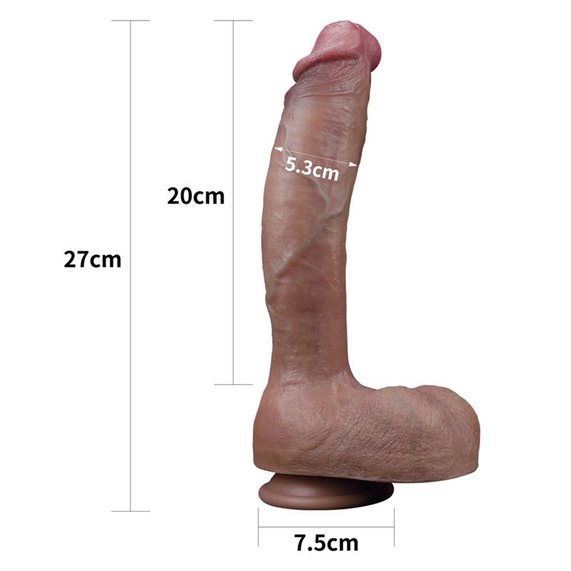 Hiperrealistinė dildė su siurbtuku