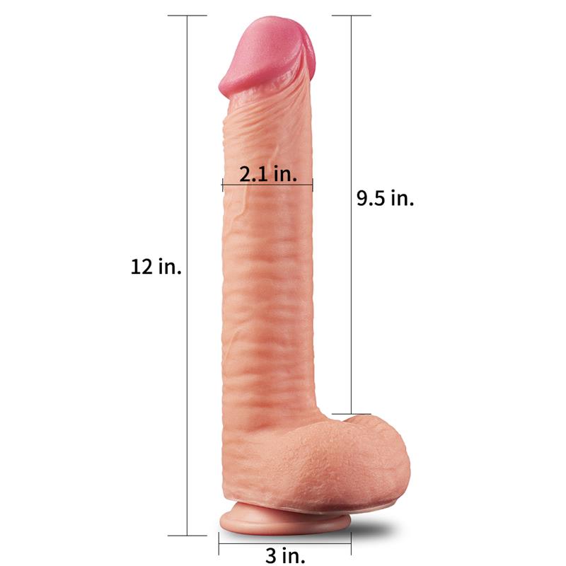 Dvigubo tankio silikoninis dildo su siurbtuku