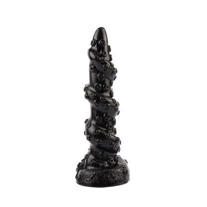 Tekstūruotas dildo su siurbtuku ir ergonomiška forma