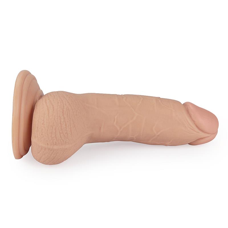 Dildo su siurbtuku ir tikroviška tekstūra