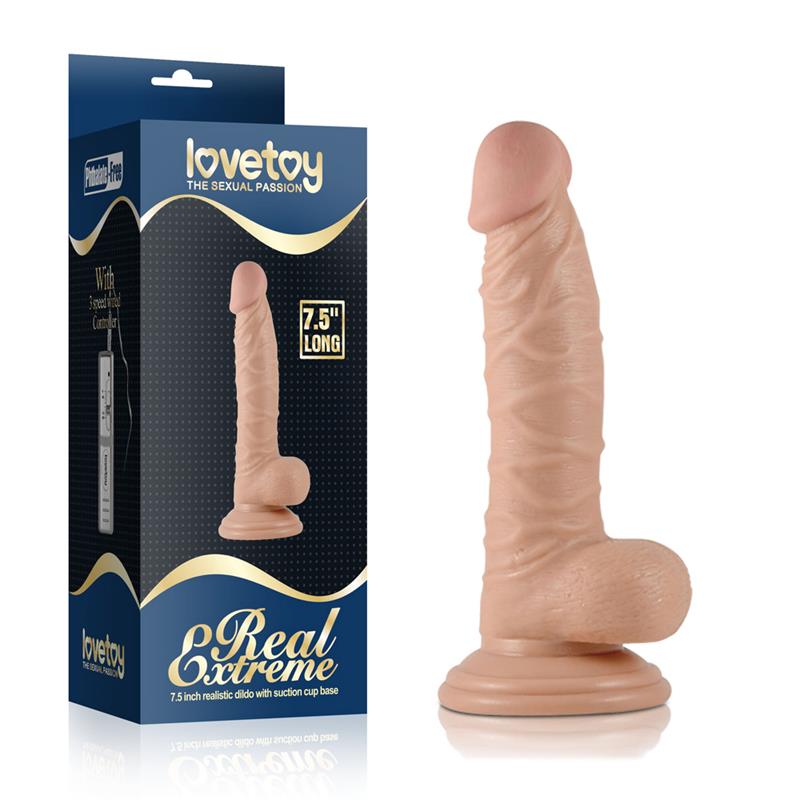 Ilgas dildo su siurbtuku ir realistiška tekstūra