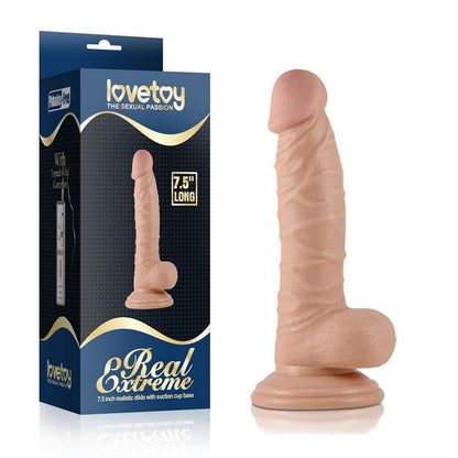 Ilgas dildo su siurbtuku ir realistiška tekstūra