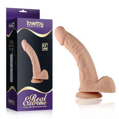 Dildo su siurbtuku ir tikroviška tekstūra