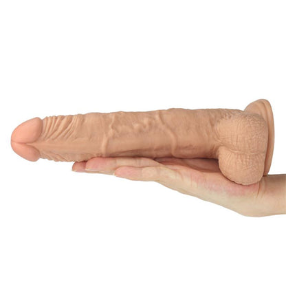 Tikroviškas dildo su siurbtuku ir lankstumu