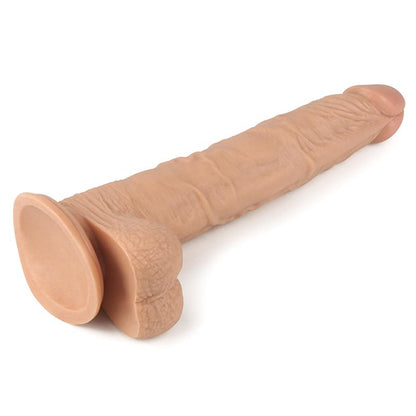 Tikroviškas dildo su siurbtuku ir lankstumu