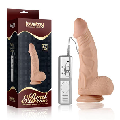 Realistinis dildo su 3 vibracijos greičiais