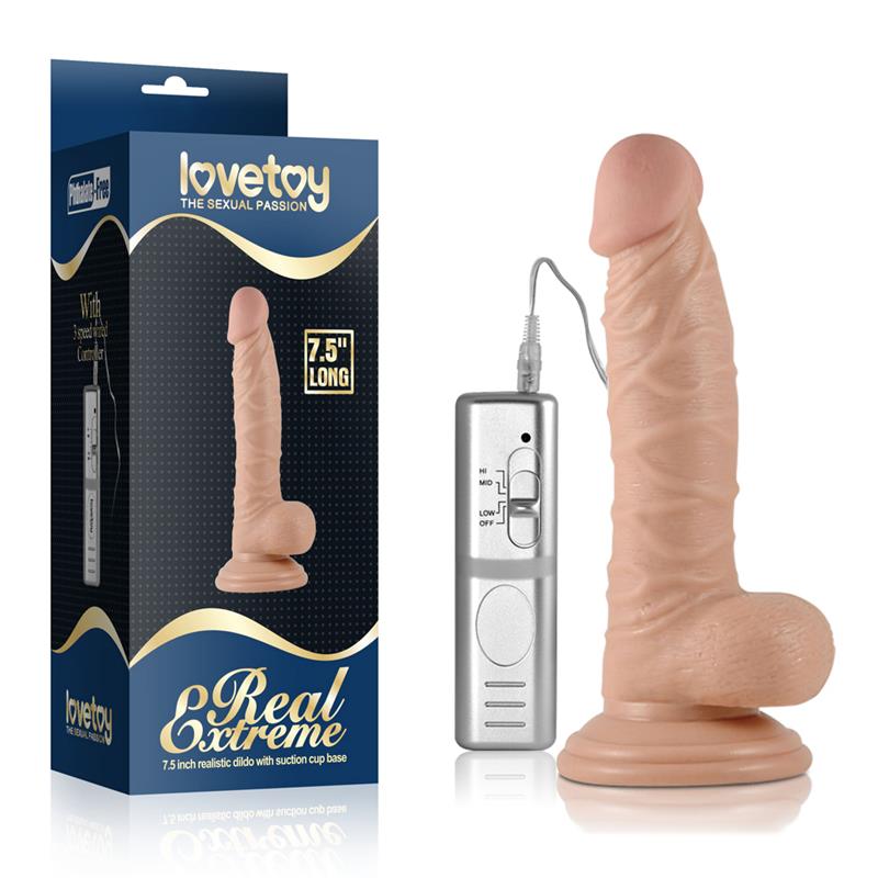 Dildo su vibracija ir siurbtuku