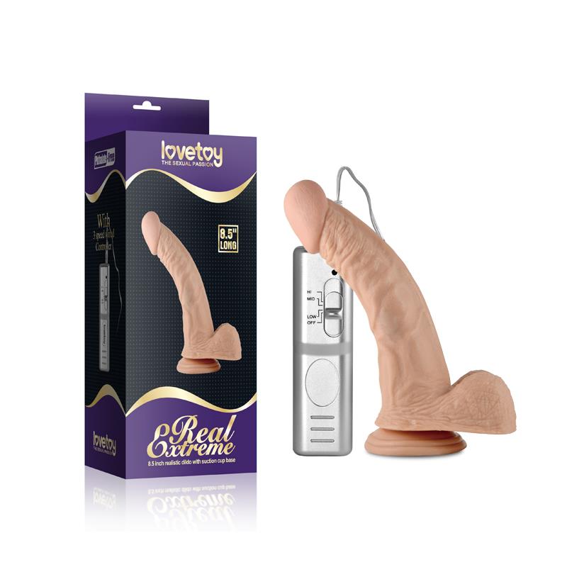 Tikroviškas dildo su 3 vibracijos režimais