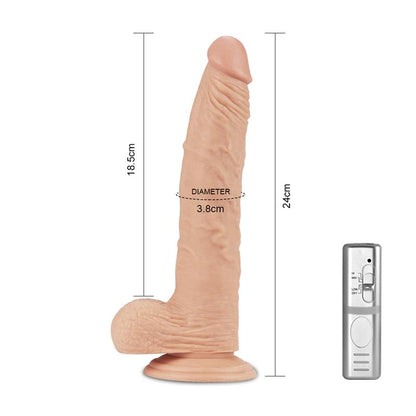Tikroviškas dildo su 3 vibracijos režimais