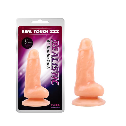 Dildo su siurbtuku ir realistiška tekstūra