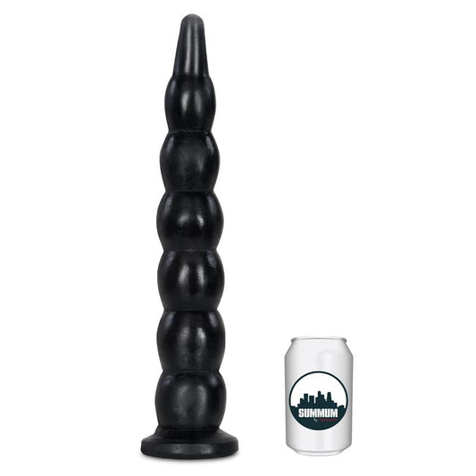 Ilgas dildo su kamuoliukų tekstūra
