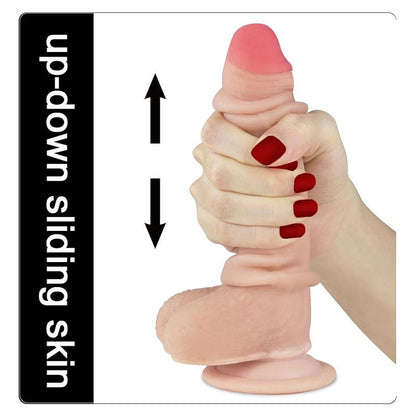 Dvisluoksnis dildo su natūraliu pojūčiu