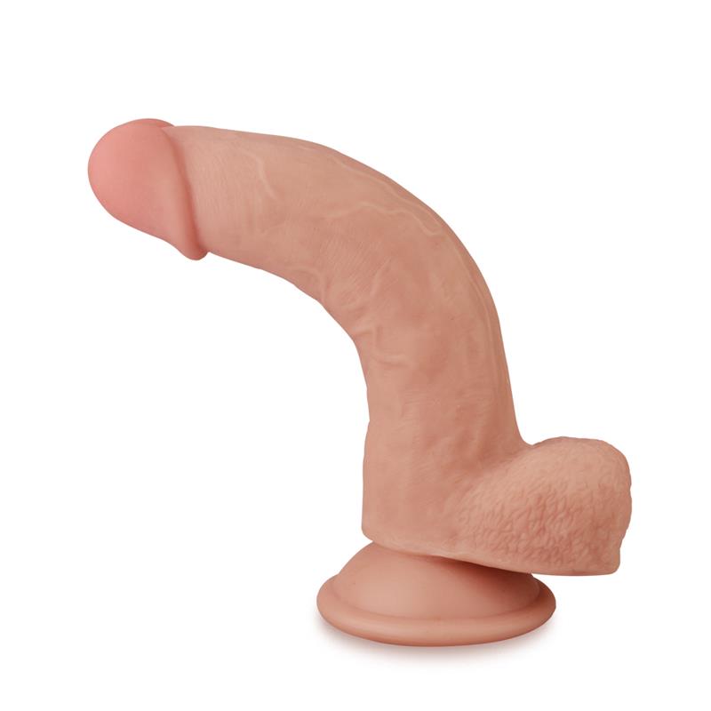 Dildo su dvigubo sluoksnio realistiniu jausmu