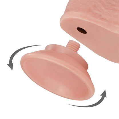 Dildo su dvigubo sluoksnio realistiniu jausmu