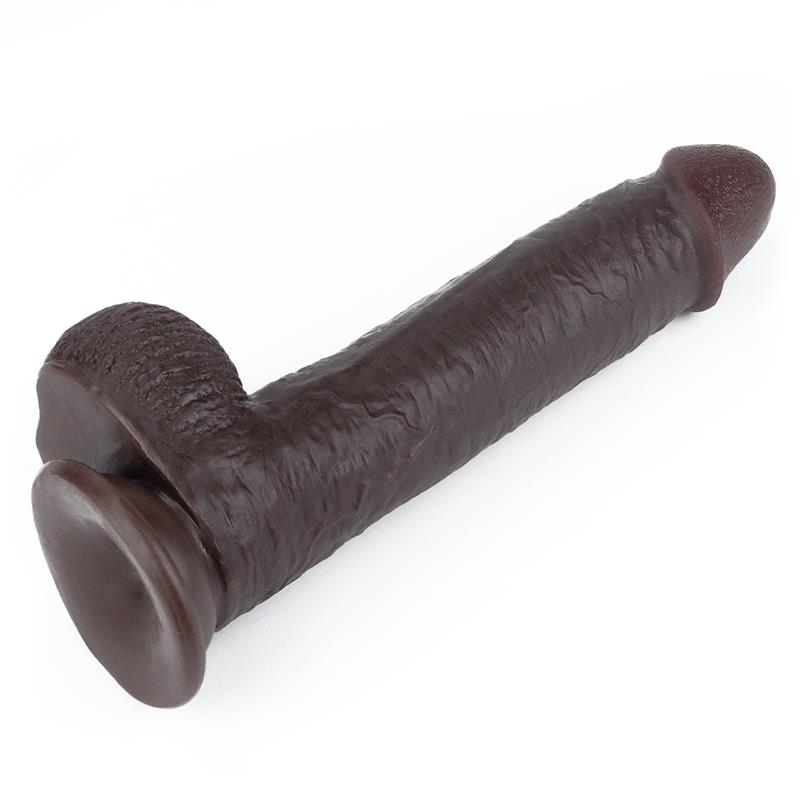 Dildo su dvisluoksne medžiaga ir lankstumu