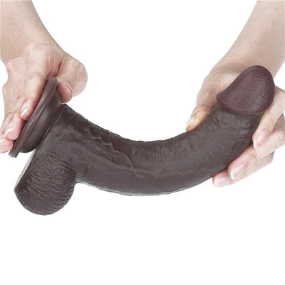 Dildo su dvisluoksne medžiaga ir lankstumu