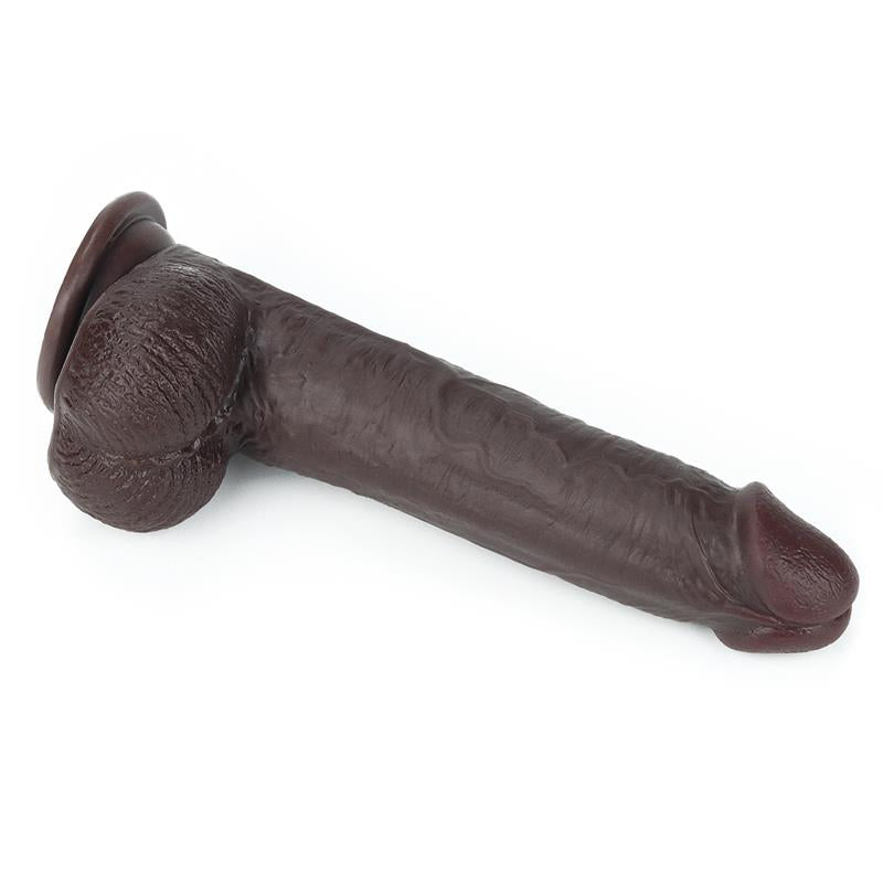 Dildo su dvisluoksne medžiaga ir lankstumu