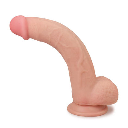 Dvisluoksnis dildo su natūralia tekstūra