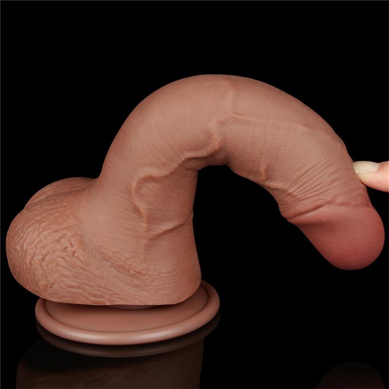 Dviejų sluoksnių dildo su natūraliu pojūčiu