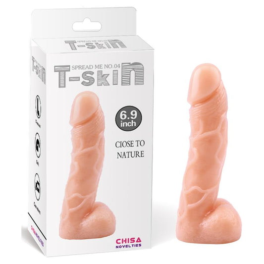 Tikroviškas dildo su T-Skin paviršiumi