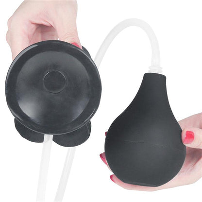 Purškiantis dildo su siurbtuku ir anatomiška forma