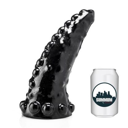 Čiuptuvo formos dildo su reljefiniu paviršiumi