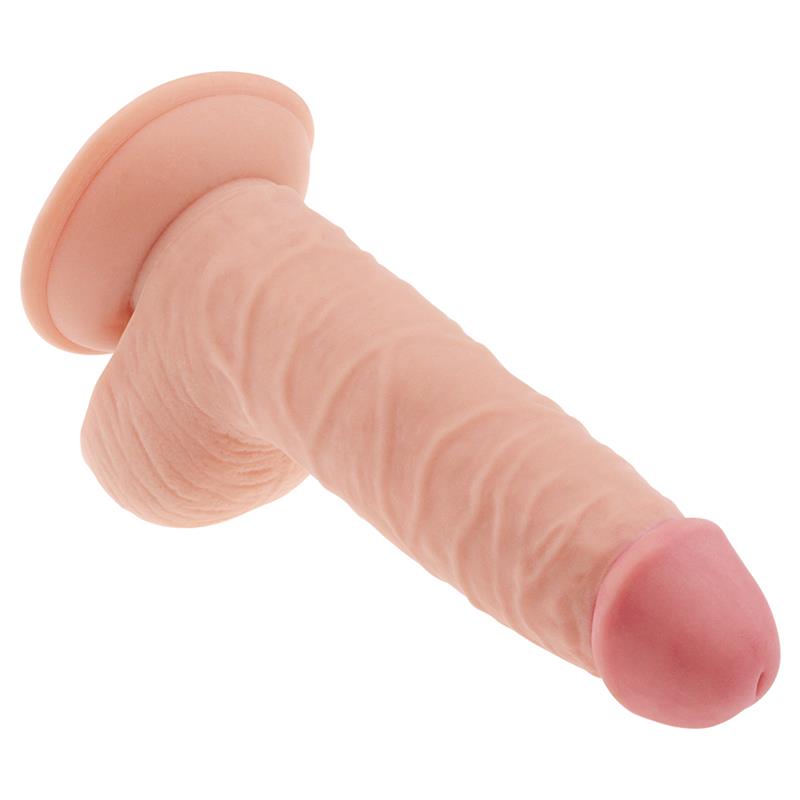 Anatomiškas dildo su siurbtuku ir minkšta tekstūra