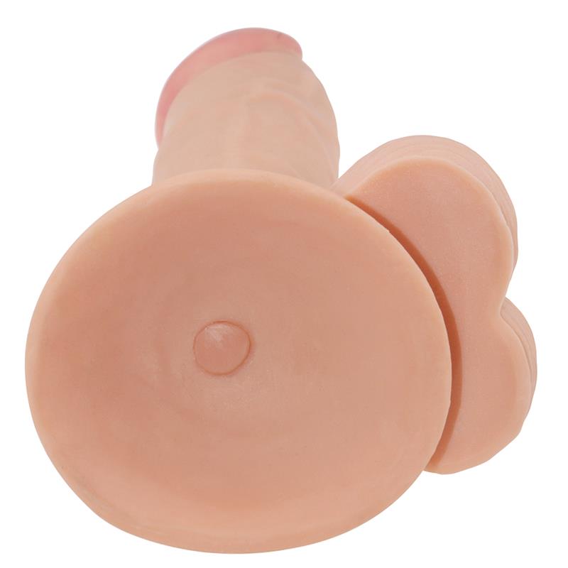 Minkštas dildo su siurbtuku ir tikroviška tekstūra