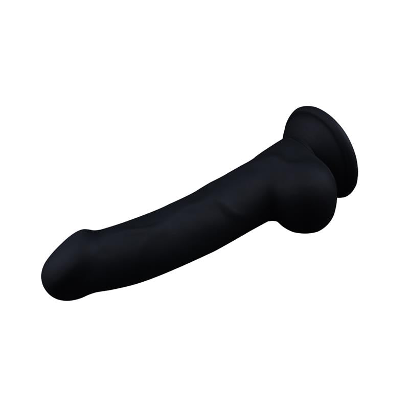 Tikroviškas dildo su siurbtuku ir elastingu silikonu