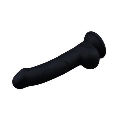 Tikroviškas dildo su siurbtuku ir elastingu silikonu