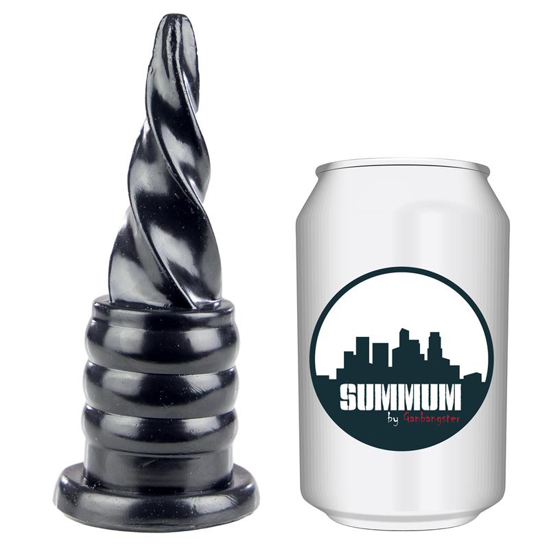 Spiralinis dildo su apvalia galvute