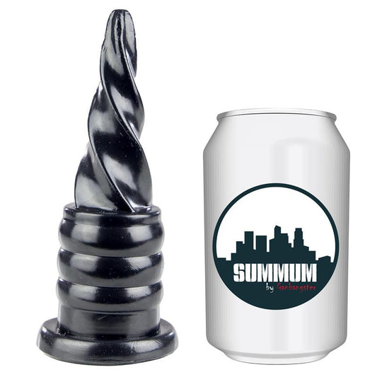 Spiralinis dildo su apvalia galvute