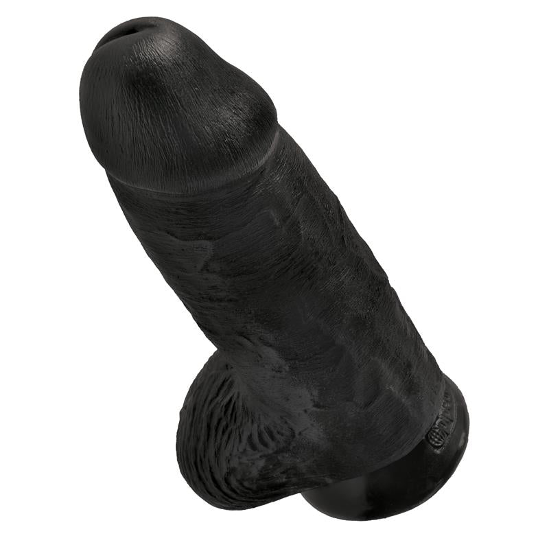 Realistinis dildo su siurbtuku ir natūralia tekstūra