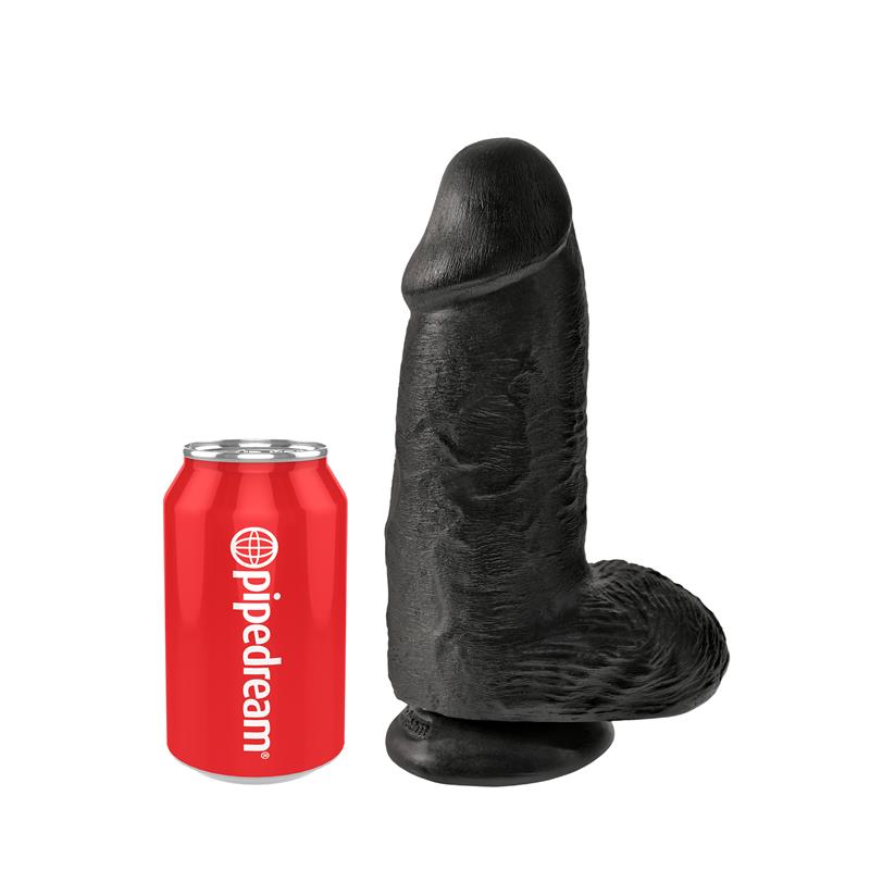 Realistinis dildo su siurbtuku ir natūralia tekstūra