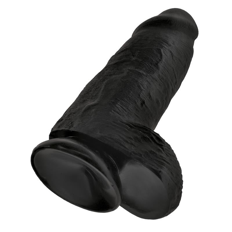 Realistinis dildo su siurbtuku ir natūralia tekstūra