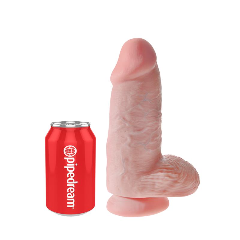 Tikroviškas dildo su siurbtuku ir tekstūra