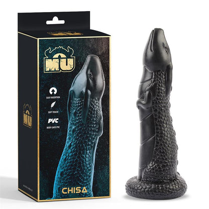 Tekstūruotas dildo su siurbtuku intensyviam malonumui