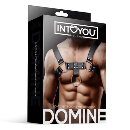 BDSM krūtinės diržas su reguliuojamais dirželiais