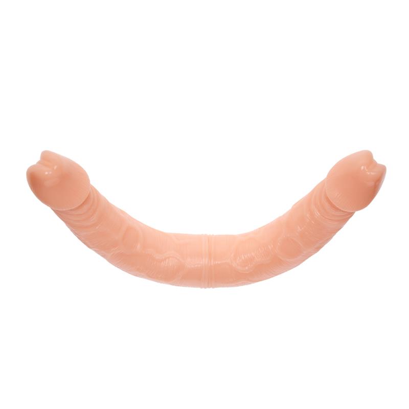 Dvigubas dildo su lankstumu ir realistišku pojūčiu