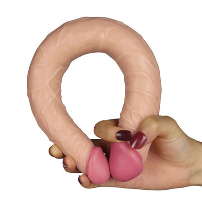 Dvigubas dildo su tikrovišku pojūčiu