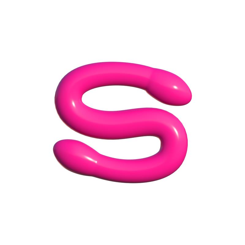 Dvigubas dildo su lankstumu intymiems žaidimams