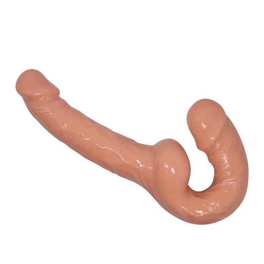 Porų dildo su lankstumu ir dviguba stimuliacija