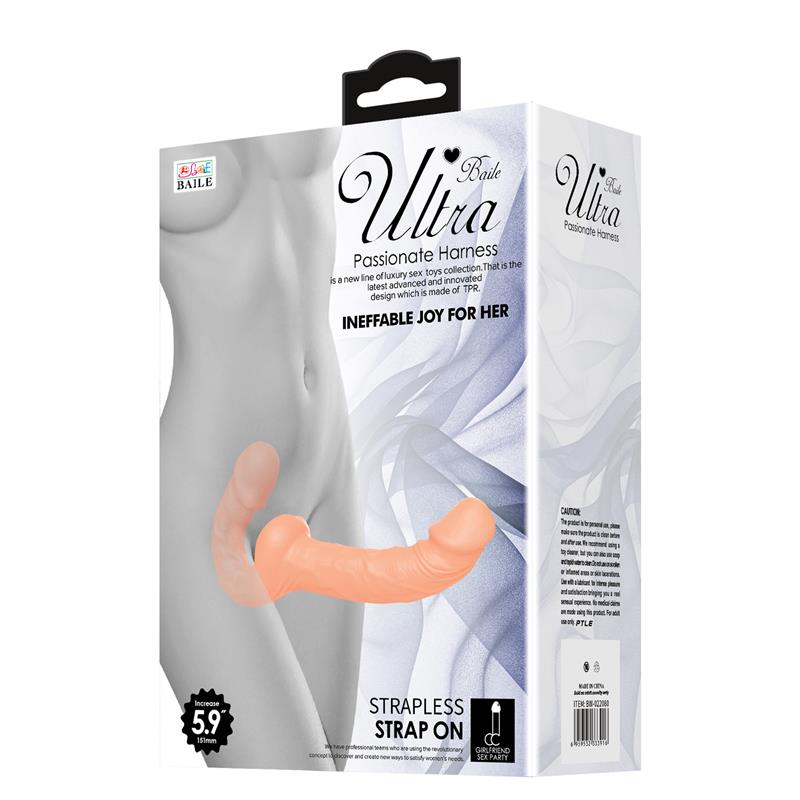 Porų dildo su lankstumu ir dviguba stimuliacija